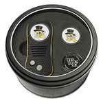 Team Golf NCAA Wake Forest Demon Deacons Gift Set Switchfix Divot Tool with 3 Double-Sided Magnetic Ball Markers, Patented Single Prong Design, Causes Less Damage to Greens, Switchblade Mechanism