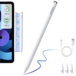 UGREEN Stylus Pen for iPad, Pencil 2nd Generation Magnetic Wireless Charging With 12H Long-Lasting, Tilt Sensitivity Palm Rejection Pen Compatible with iPad Pro 12.9''/11'', iPad Air 4/5, iPad Mini 6