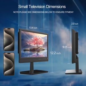 ZOSHING 14" 1080P Small TV – Freeview, AC/DC, HDMI/USB/VGA, Portable