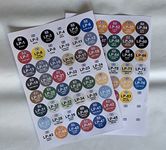 Tamiya Lacquer Paint - Labels for Tamiya Lacquer 10ml Paint Pots - LP- Series