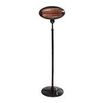 Oypla Electrical 2KW Quartz Free Standing Outdoor Electric Garden Patio Heater