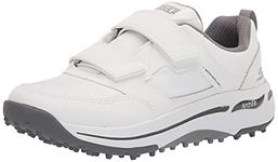 Skechers Women's Go Arch Fit Golf Shoe, White/Black 2 Strap, 8.5
