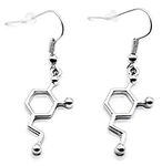 Dopamine Molecule Earrings Psychiat