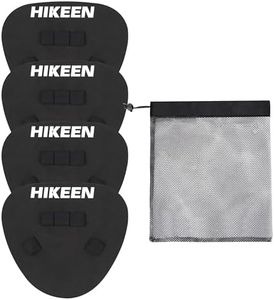 Hikeen 4 Packs Baseball Training Gloves Infield Training Gloves Pancake Glove Softhands Baseball Fielding Trainer Flat Glove Two-Hands