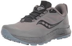 Saucony Women's Peregrine Ice+ 3 Trail Running Shoe, Gravel/Blk, 10 US