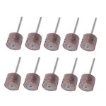 10Pcs 13MM Sanding Sandpaper Flap Wheel Disc Brush Bit Grinding Polishing Tool Sander Drill Sanding Flap Wheel Coarse for Dremel Rotary Set Grit #120 with 3mm Mandrel Shank