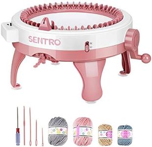 48 Needles Knitting Machine, King Size Smart Weaving Loom Knitting Loom Machines with Row Counter, DIY Knitting Board Rotating Double Knit Loom Machine Kit for Adults and Kids
