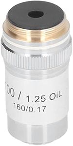 100X Achromatic Microscope Objective Lens High Magnification 20.2mm Interface Thread for Compound Magnifier Supplies