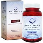 Relumins Advance Nutrition - 1000mg Reduced L-Glutathione Complex 2X More Effective Than Jarrow at Raising Serum Glutathione, Antioxidant - Alpha Lipoic Acid, Rosehips - 60 Veggie Caps (Pack of 2)