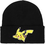 Bioworld Pokemon Pikachu Black Cuff Beanie