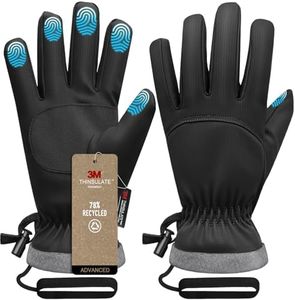 Odtmger Winter Gloves,Ski Gloves 3M Thinsulate Waterproof & Warm Cold Weather Gloves for Parent - Cycling, Driving, Running