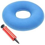 Kovira Inflatable Donut Ring Cushion with Pump & Travel Bag - Diameter 38cm/15 inches - Orthopaedic Pillow Seat for Coccyx, Haemorrhoids, Tailbone Pain, Prostate & Sores - For Home, Car, Office