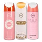 Armaf Vanity Femme Essence & High Street & Club de nuit Deodorant Spray For Women - 200ml Pack of-3