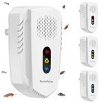 2024 Ultrasonic Pest Repeller, 4PCS Mouse repellenr 3 Model Spider Repeller plug in Pest Control Efficient Against Mice, Rats, Mosquitoes, Spider, Cockroach, Moths, Ants Etc Harmless To Pets Human