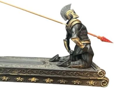 EOQIFJM Gladiator Incense Holder - The Fallen Warrior, Funny Incense Burner for Sticks, Indoor/Outdoor Use, Resin Material