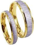 Everstone Wedding Band Couple Ring Sets Engagement Ring Sets Titanium Ring Sets UK size H to Z7