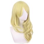 Anime Cosplay Wig Emma Sano Wig for Men Women Blonde hair for Halloween,carnival,Costume Party with Free Wig Cap