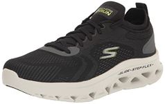 Skechers Go Run Glide-Step Flex-Radar Running Slip On Men Shoe Black-220502-BKLM