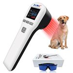 ZJKC 4x808nm+16x650nm Cold Laser Therapy Device for Pet Vet Animals Reduces Inflammation Red Light Therapy for Muscle & Joint Pain Relief Accelerate Healing, Infrared Light Therapy for Dogs Cat Horses