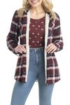 Legendary Whitetails Women's Standard Open Country Shirt Jacket, Merlot Plaid, Medium