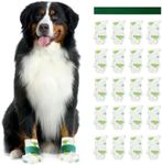 Furrtripsy Disposable Dog Booties for Dog Cats, Pet Booties Waterproof and Breathable with Adjustable Velcro,Unstoppable Paw Protectors for Large,Small and Medium, 20 Counts (Large)