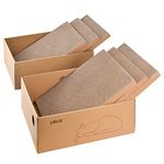 LIFLIX Cardboard Cat Scratcher with 2 Boxes, 6PCS Reversible Cat Scratch Pads in Large Cat Scratcher Box, 43.5L x 34W x 15.2H cm