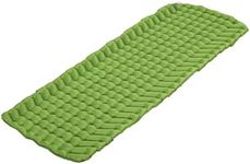 Bestway WanderLite 78 Inch by 28 Inch Large Rectangular Nylon Fabric Outdoor Sleeping Air Pad with Repair Patch and Storage Bag, Green