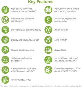 VTech Cordless Phone Twin Set – Digital DECT Handsets