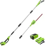 Greenworks 40V 8" Pole Saw + Pole H