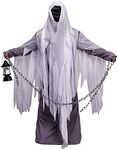 Men's Scary Ghost Hooded Robe Hallo