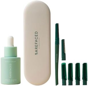 Barefaced Dermaplaning Core Kit - Razor, 3 Refills and Perfectionist Oil for At-Home Facial Shaving | Brightening and Smoothing | Improves Skincare Absorption, Removes Peach Fuzz & Dead Skin