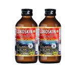 AIMIL Lukoskin Oral Liquid - 100ml (Pack of 2) Brown | For Skin Health & Wellness with Bakuchi (Babchi) | Helps improves Skin Tinge