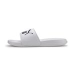 PUMA Men Popcat 20 Slide Sandal, Puma White-Puma Black, 5 UK