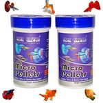 Jeffrey Gene Eleven Micro Pellets Food for All Types of Fish,30 gram (Pack of 2)