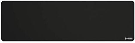 Glorious Extended Gaming Mouse Pad/Mat - Long Black Cloth Mousepad, Stitched Edges | 11"x36" (G-E)