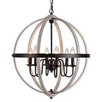 Q&S Farmhouse Chandelier Rustic Ret