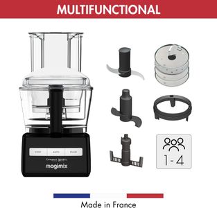 Magimix 3200XL Food Processor, 2.6L Bowl – 6-in-1, Black, 650W