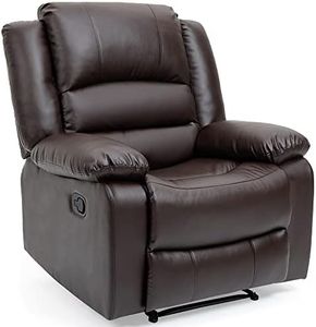 FORTIA Elderly-Friendly Luxury Recliner Chair - Brown