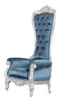 ACME 59142 Raven Accent Chair, Blue Fabric