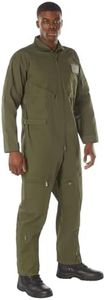 Rothco Flightsuit – Mens Pilot Coveralls – Costume Cosplay Jumpsuit, Olive Drab - M