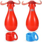 Inflatable Bull Ring Toss Game Set,