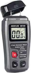 BSIDE Wood Moisture Meter Handheld 2-Pins Digital Damp Humidity Tester for Timber Firewood Drywall Paper with Large LCD Display