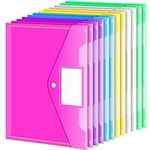 Sooez 12 Pack Folders Plastic Envel