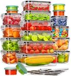 40 Piece Food Storage Containers wi