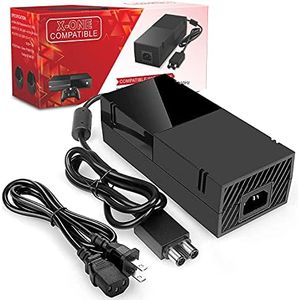 WEGWANG Xbox One Power Supply, Universal 220W Adapter, Replacement Brick Charger with Dual LED Indicators, 100-240V Voltage for Xbox One Accessories