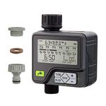 BN-LINK Digital Water Timer, Automatic Irrigation Timer with 6 Separate Irrigation Programs, IP65 Waterproof Garden Lawn Sprinkler Timer with Rain Sensor, Child Lock, Auto & Manual Mode