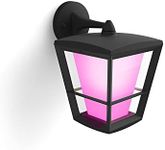 Philips Hue Econic White and Colour Ambiance LED Smart Garden Wall Light [Down Lantern], Works with Alexa, Google Assistant and Apple Homekit
