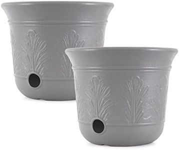 Suncast 2 Pack 300 Foot Heavy Duty 5 Gallon Decorative Plastic Hose Pot for Expandable and Lightweight Hoses, Ideal for Garden, Patio and Backyard Use