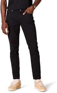 Amazon Essentials Men's Slim-Fit 5-Pocket Stretch Twill Pant, Black, 28W x 32L