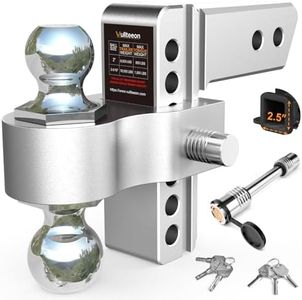 Vullteeon Drop Hitch (for 2.5 Inch Receiver), 6in Adjustable Trailer Hitch